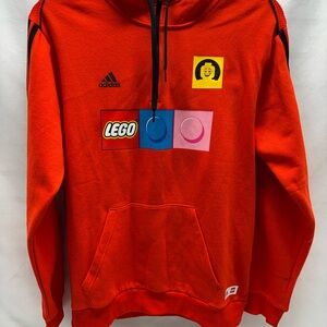 Adidas Men's Sportswear X Lego Tiro Orange Sweat Hoodie Size Medium HR4327